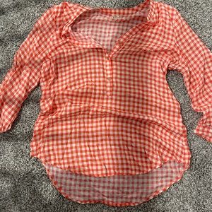 Grand & Greene red white  Blouse